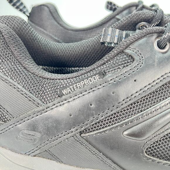 Skechers Relaxed Fit Selmen Enago Black Waterproof Hiking Shoes 66275 Mens Sz 13 main image 4